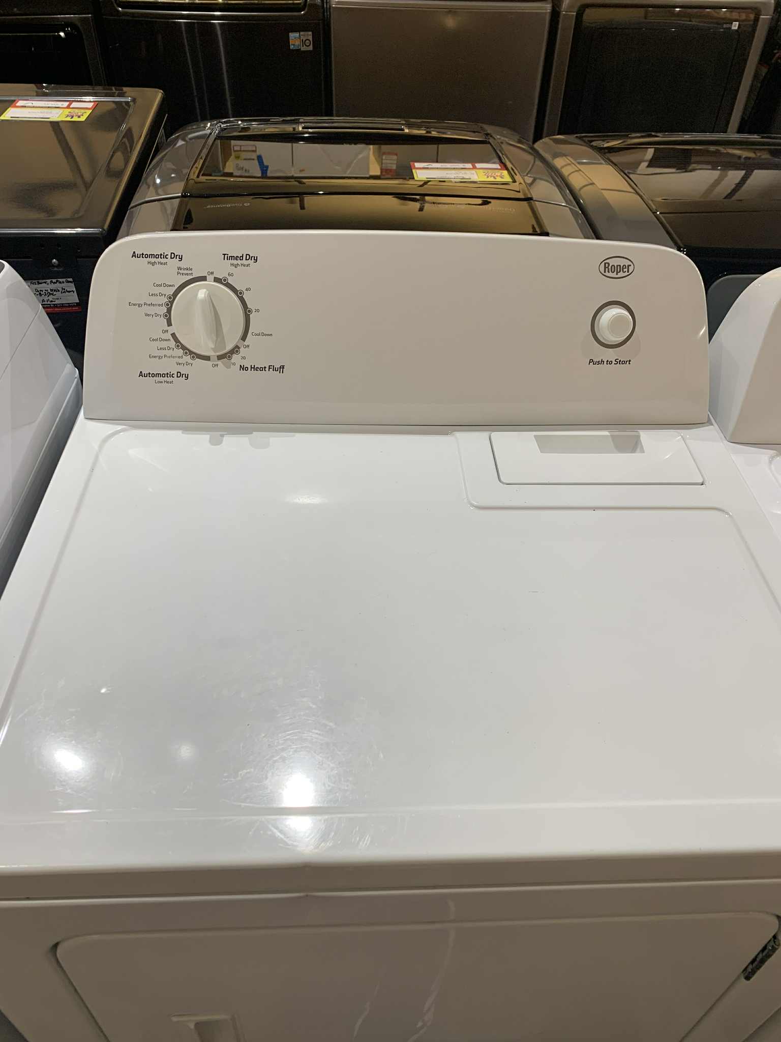 Roper 6.5 Cu. Ft. 7-Cycle Electric Dryer, White RED4640YQ0 | City Appliance