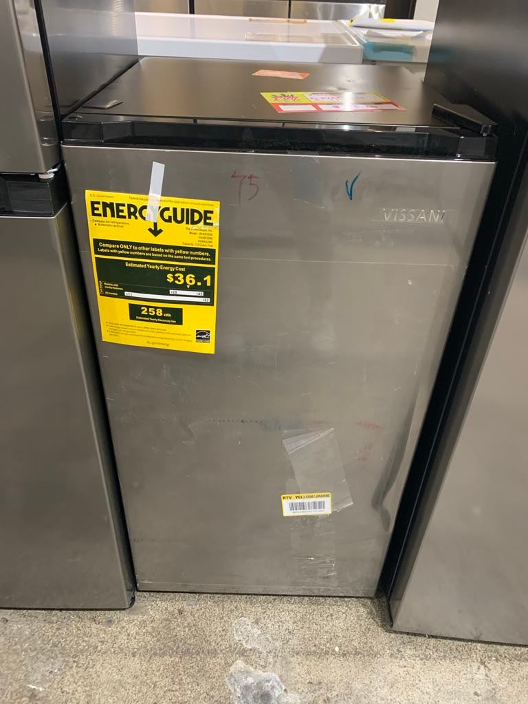 Vissani 3.2 cu. ft. Mini Refrigerator, Stainless Steel HVAR32SE