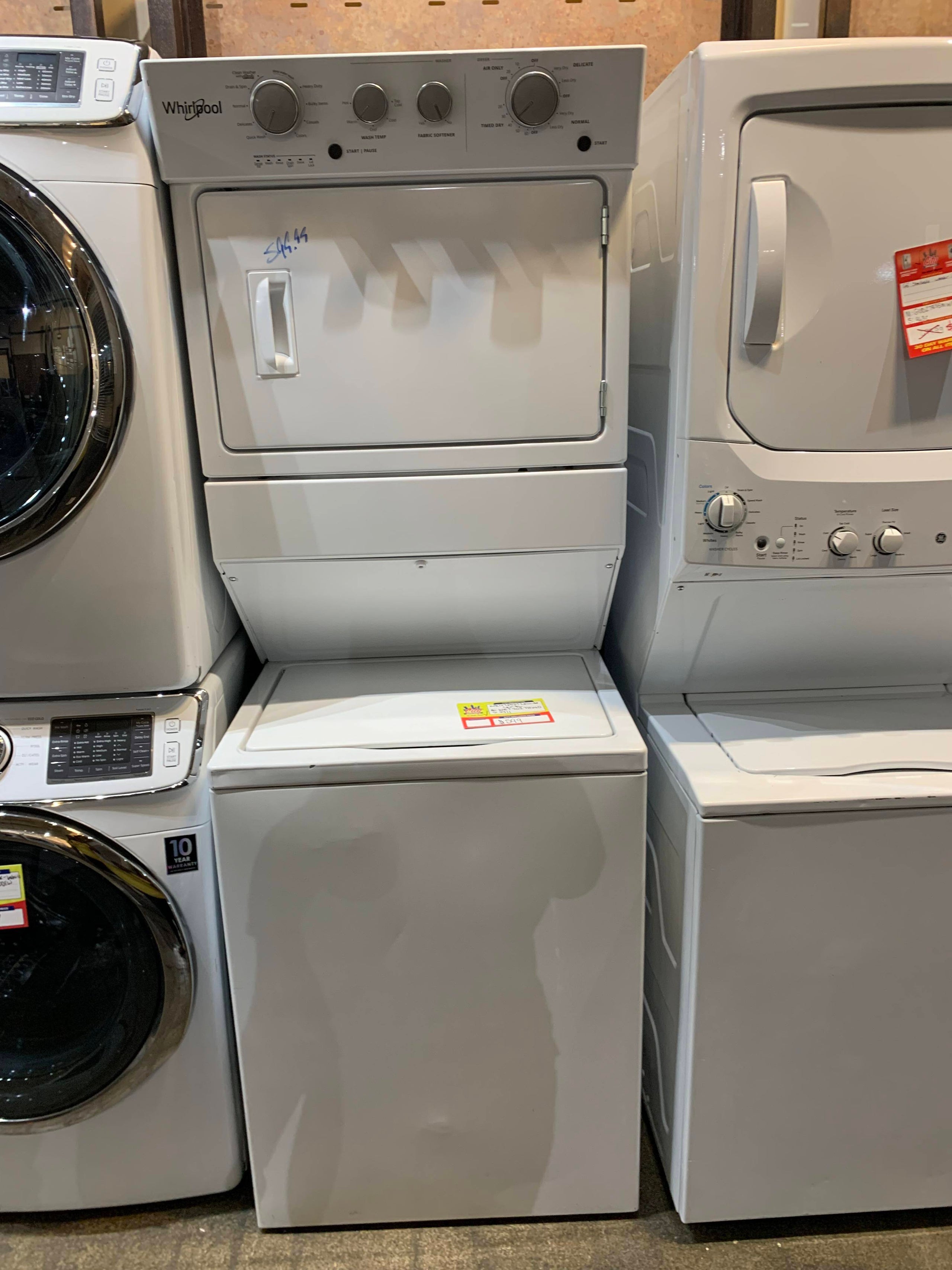 whirlpool 2 in 1 washer and dryer set