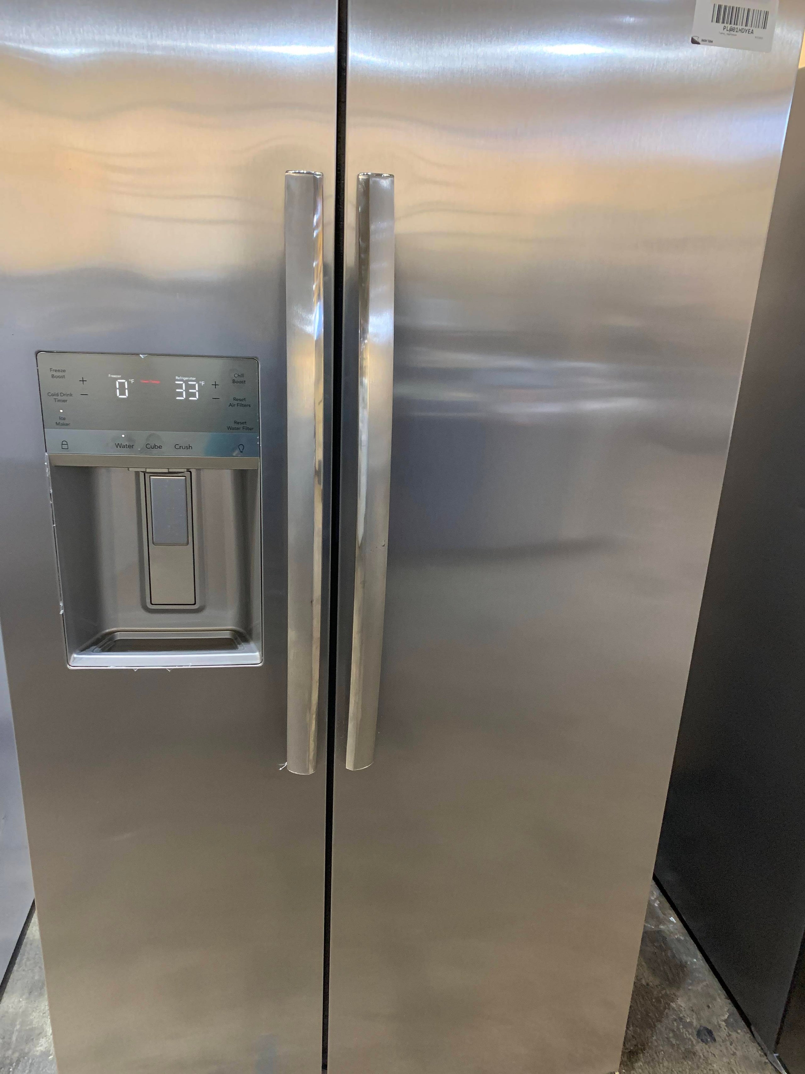 Frigidaire Side by Side Refrigerator, Stainless Steel GRSS2652AF1 ...