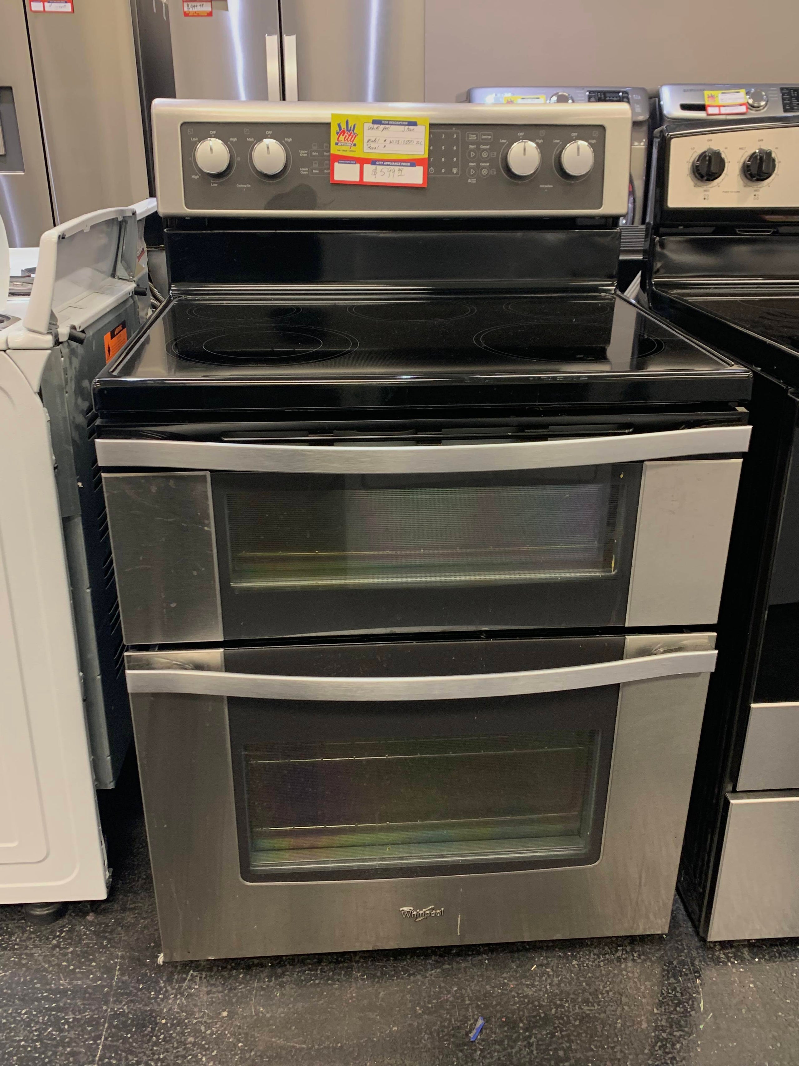 Whirlpool Double Oven Electric Stove, Stainless Steel W10318550 City