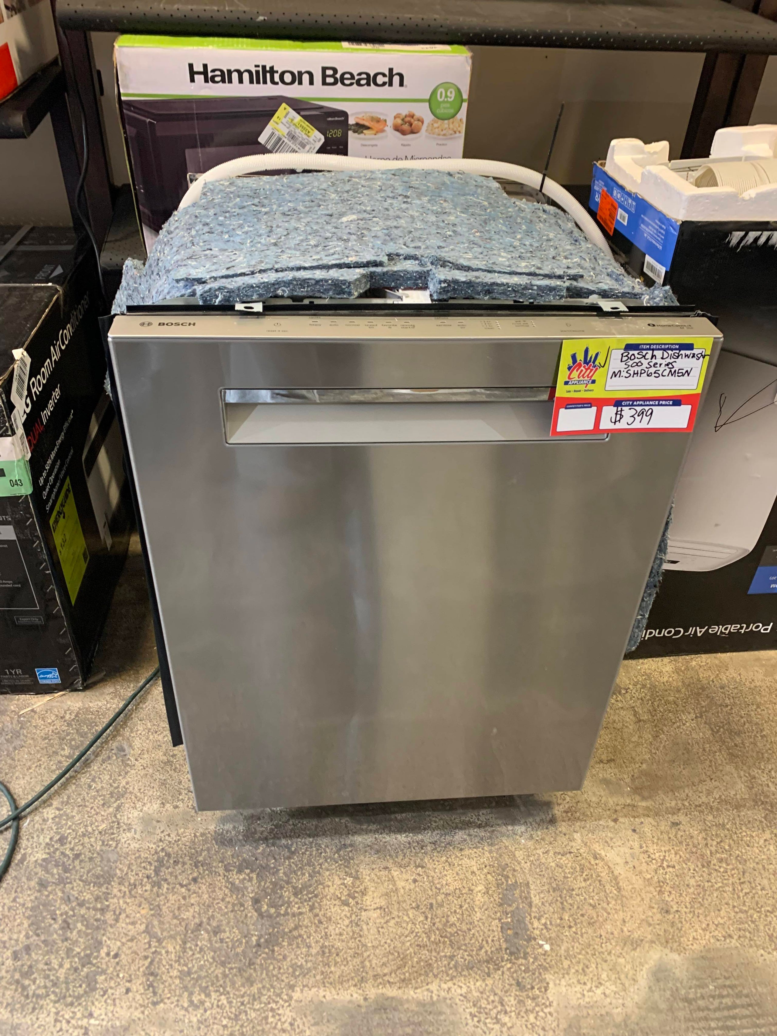 Bosch Dishwasher 500 Series, Stainless Steel SHP65CM5N City Appliance