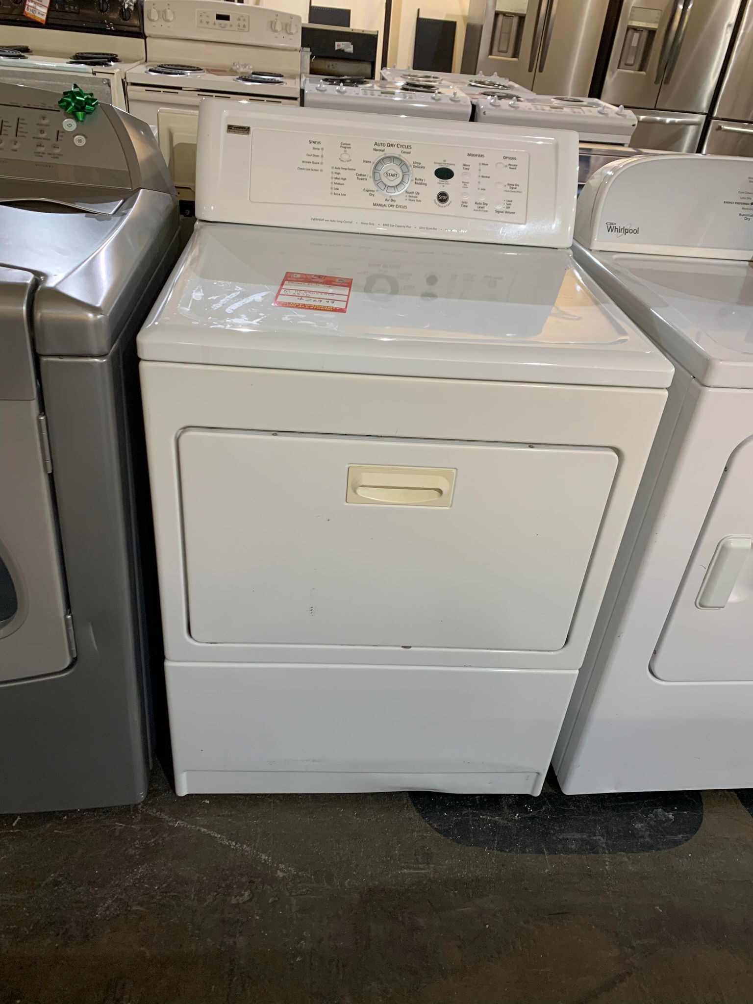 Kenmore Elite Electric Dryer, White 110.65062500 City Appliance